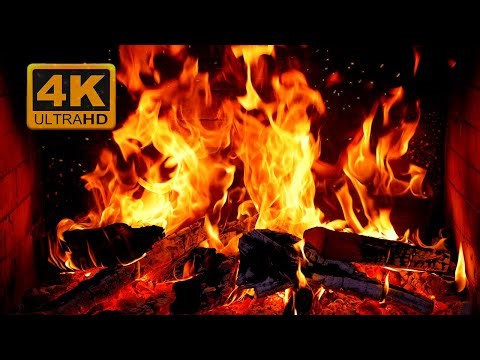 4K Fireplace 🔥 Cozy Crackling Logs & Soft Glow for Sleep, Meditation & Relax