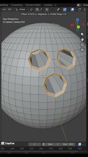 How to make a bowling ball #blender #shorts #3d #love #funny