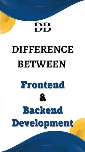 Frontend vs Backend Development 🔥 | Key Differences in 60 Seconds!