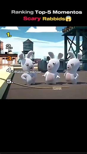 TOP 5 SCARY RABBIDS #top #shorts