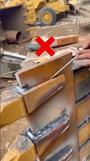 Amazing method to excavators bucket teeth double rods welding #skills#welding#7018#usatiktok