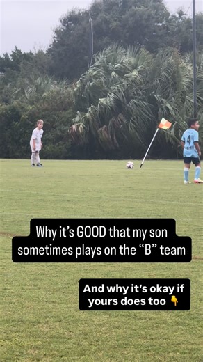 Christina Hanselman Williams on Instagram: "I could say it’s because he’s the youngest. Or the newest. Or still developing. And all of that might be true. But if I’m being honest, what’s really at the root of it when I feel that twinge in my chest watching my son play for the “B” team some weekends and the elite team others? It’s not about soccer. It’s about me. It’s about how easily I can make his placement mean something about me. How quickly I can start comparing or explaining instead of just