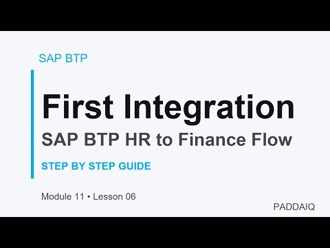 SAP BTP Integration Tutorial: Build Your First Integration Scenario Step by Step