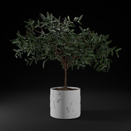 3D Model of a Flower Pot | STL File for 3D Printing | Ivy Pattern Planter | Decorative Plant Pot - Etsy