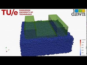 Discrete Element Simulation of a Powderbed Based Additive Manufacturing Process