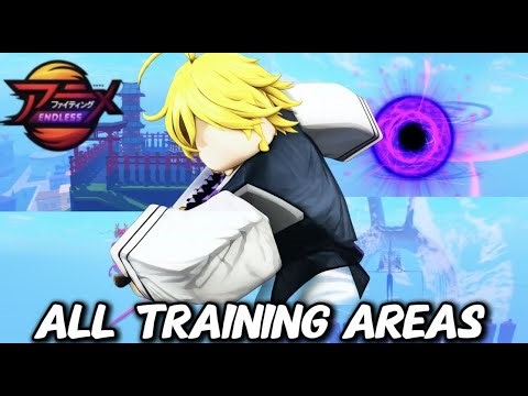 ALL TRAINING AREAS IN ANIME FIGHTING SIMULATOR ENDLESS ROBLOX