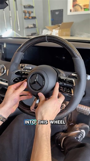 Mercedes S-Class Steering Wheel & Ambient Lighting 🤩👀 #ambientlighting #cartok