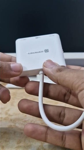 Portronics C-Konnect 3-In-1 USB Type C Adapter - White | Type-C + USB + HDMI #tech #usb #usbadapter