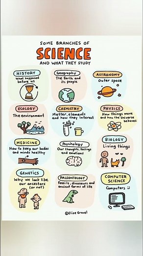 Branches of science 🔭🧪# science # fact #knowledge