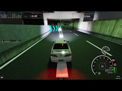 C1 Clockwise Loop - Honda Integra DC5 Type R - 3:09.142 - Part 2 | Midnight Racing: Tokyo