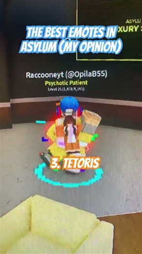 Good emotes in Asylum Life in Roblox! #asylum
