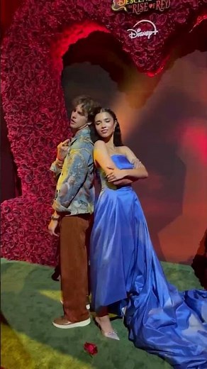 Jedidiah Goodacre and Malia Baker at the Rise of Red premier