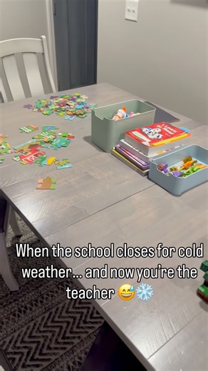 POV: You didn’t choose homeschool life. The weather chose it for you. ❄️😂 Anyone else surviving remote day chaos? #remoteday #homeschoolhumor #momlife #coldweatherproblems #schoolclosed #trendingreel #foryoupage #fyp #sahm #viralchallenge #humor #motherhood #perspective #foryou #toddler #learning | Kathleen Graham