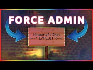 How To Force Op - The Minecraft 1.8 Sign Exploit Was Never Patched...