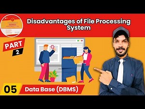 Lect#5 Disadvantages of File Processing System part-2 | #database #databasemanagementsystem #dbms