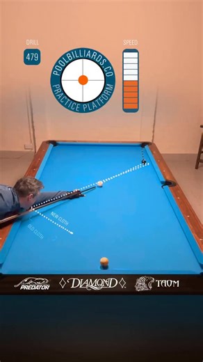Much harder to land position on the 9 with new cloth 🥵 extra slide and less side-spin grab off the rail change the whole shot. #poolbilliards #pooltraining #cueballcontrol #practicewithpurpose #customdrills #9ball #8ball #10ball #app | PoolBilliards.co