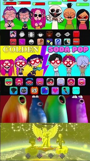 FNF Golden But Sprunki Kissing Mix Blob Opera Remix - KPop Demon Hunters #fnf #golden #shortsviral