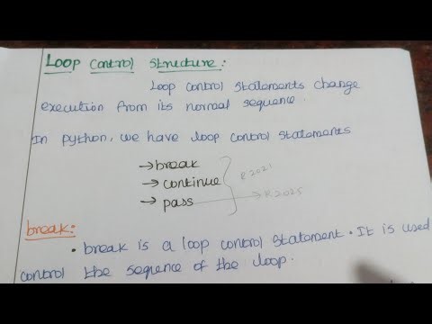 Break, continue,pass statement in python tamil | loop control structure in tamil