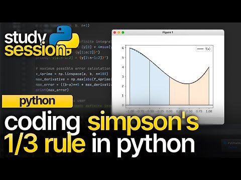 Simpson’s 1/3 Rule In Python