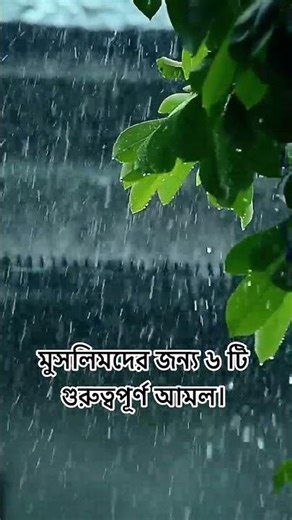 মুসলিমদের জন্য ৬ টি গুরুত্বপূর্ণ আমল। Bangla new islamic status 2026 #banglastatus #shorts #trend