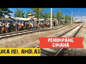 Apa Yang Terjadi Jika Rel Kereta Amblas| Trainz Simulator Indonesia
