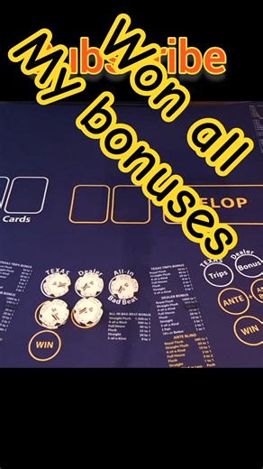 Ultimate Texas Hold'em WINNING IT ALL #texasholdem #casino #cards #bonus