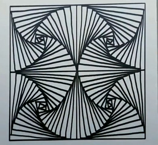 Recursive spiraling squares | Share Video