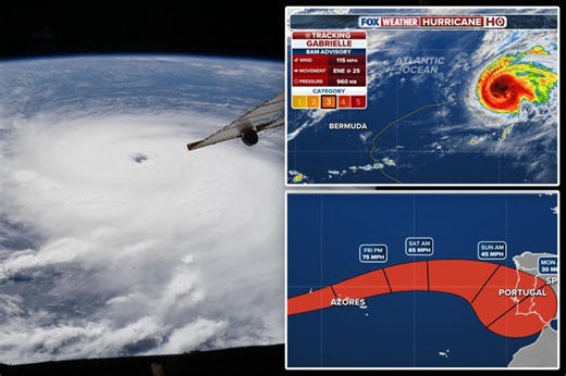 Hurricane Gabrielle to slam Atlantic islands with destructive force, prompting hurricane warning