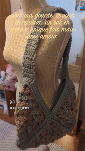 Sac fait au crochet tendance et pratique 🌟