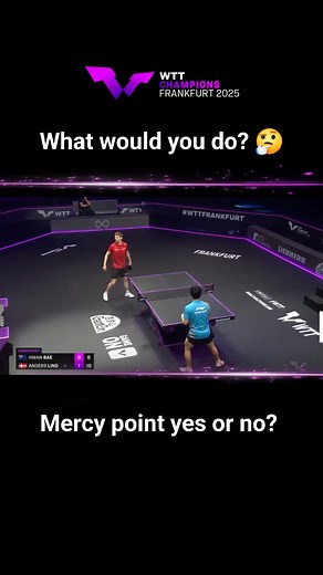 Mercy point at 10-0, yes or no? Comment below 🤔👇 | TableTennisDaily