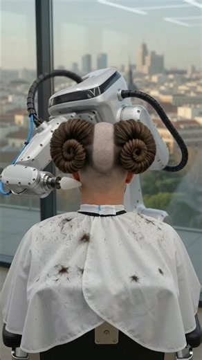 Will robots eliminate barbers? #hairstyle #hair #haircut