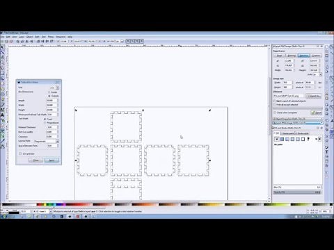 Inkscape Laser Tutorials - Using the Tabbed Box Extension