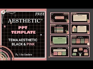 Aesthetic Cute PPT - Tutorial #pptaesthetic #vintage #freeppttemplate #vintageppt