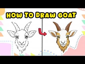 How to Draw a Goat – Step-by-Step Animal Drawing with Markers