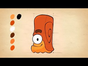 Om Nom Stories (Cut the Rope) - How to Draw Snailbrow from Cut the Rope 2
