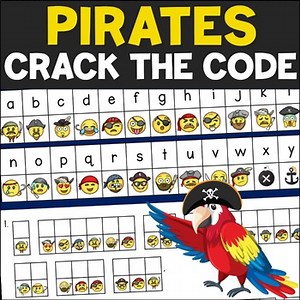Pirate Fun Facts Puzzle - Crack The Code Secret Message Activity Worksheet
