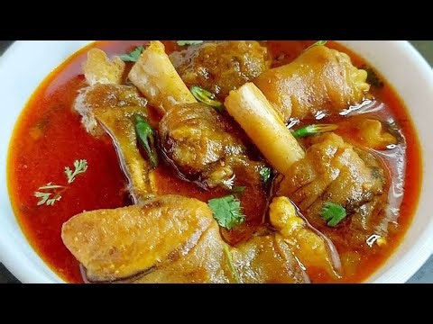 GOAT LEG FEET | Cooking & Eating in Village | Healthy Goat Leg Recipe | Traditional Mutton Recipes