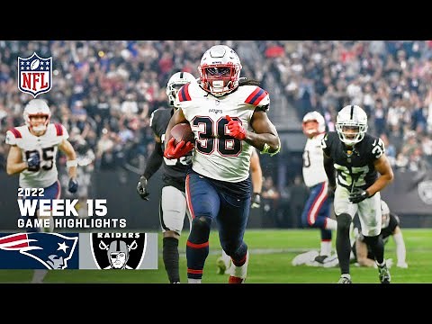 New England Patriots vs. Las Vegas Raiders | 2022 Week 15 Game Highlights