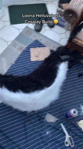 Creating Loona's Tail for Helluva Boss Cosplay