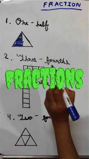 Learn fractions with us through figures 😉. Fraction-Part 1. #shorts #fractions #mathematics