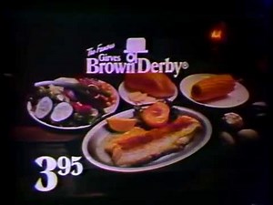 Girves Brown Derby Restaurant 1978 TV commercial
