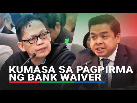 Madriaga payag pumirma ng bank waiver matapos sabihing dummy siya ni PRRD | ABS-CBN News