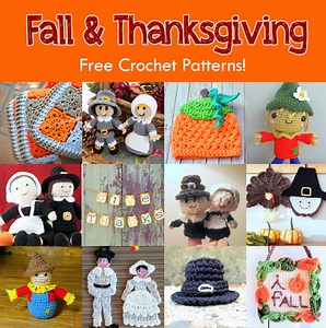 12 Free Fall & Thanksgiving Crochet Patterns