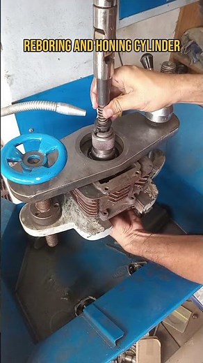 how to rebore and hone cylinder #shorts #motorcycle