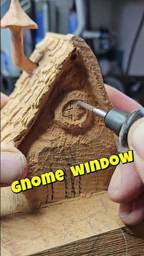 Dremel Carving Gnome #dremelcarving #woodworking #woodcarving