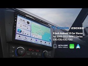 EONON E90X6S | 2025 Flagship Android 13 Head Unit for BMW E90 E91 E92 E93 | CarPlay & Android Auto