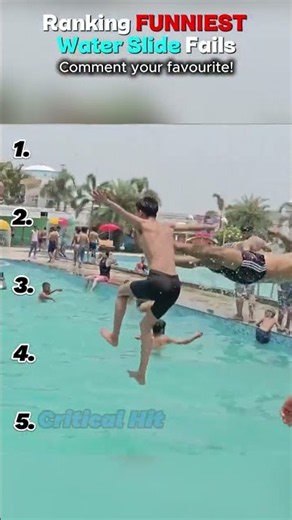 Ranking the FUNNIEST Water Slide Fails You'll Ever See 🛝🛝