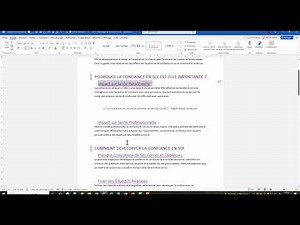 Word - Correction exercice mise en forme avec les styles et table des matières