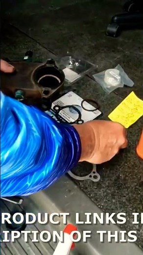 Replacing Our Boats THERMOSTAT Mercruiser 5.7 #boat #overheating #thermostat