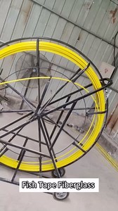 Fish Tape Fiberglass 6MM 500FT Fish Tape Puller Fiberglass Wire Cable Running with Cage [6mm*150m]